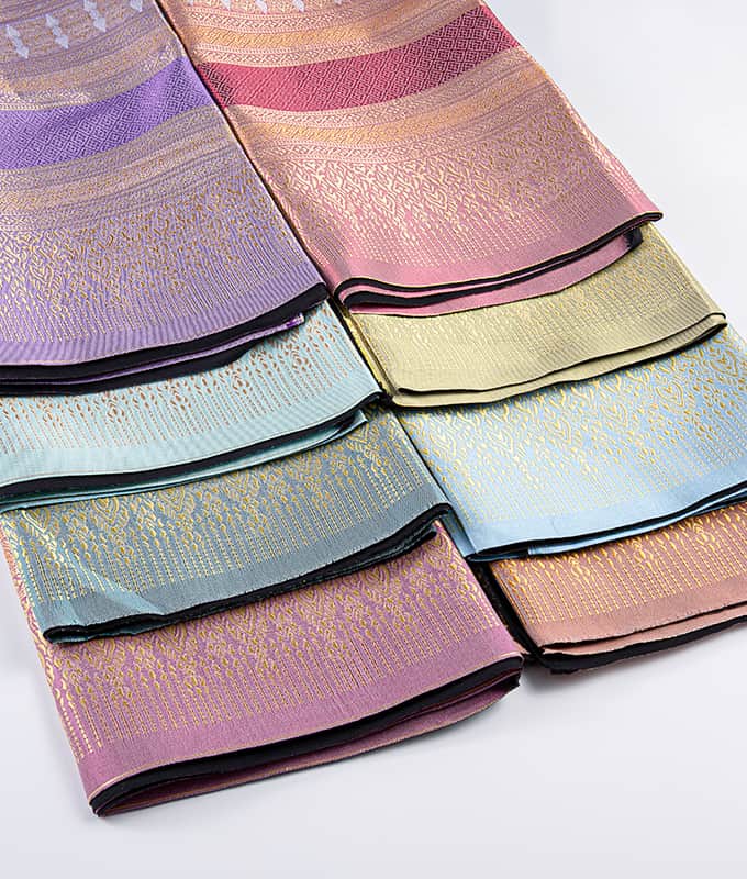 Populaire traditionele Thaise sarongstof, volledig polyester jacquardstof